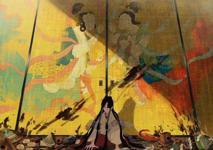 original, creation, Japanese style, this is lovely, original 1000+ bookmarks, very long hair, beautiful