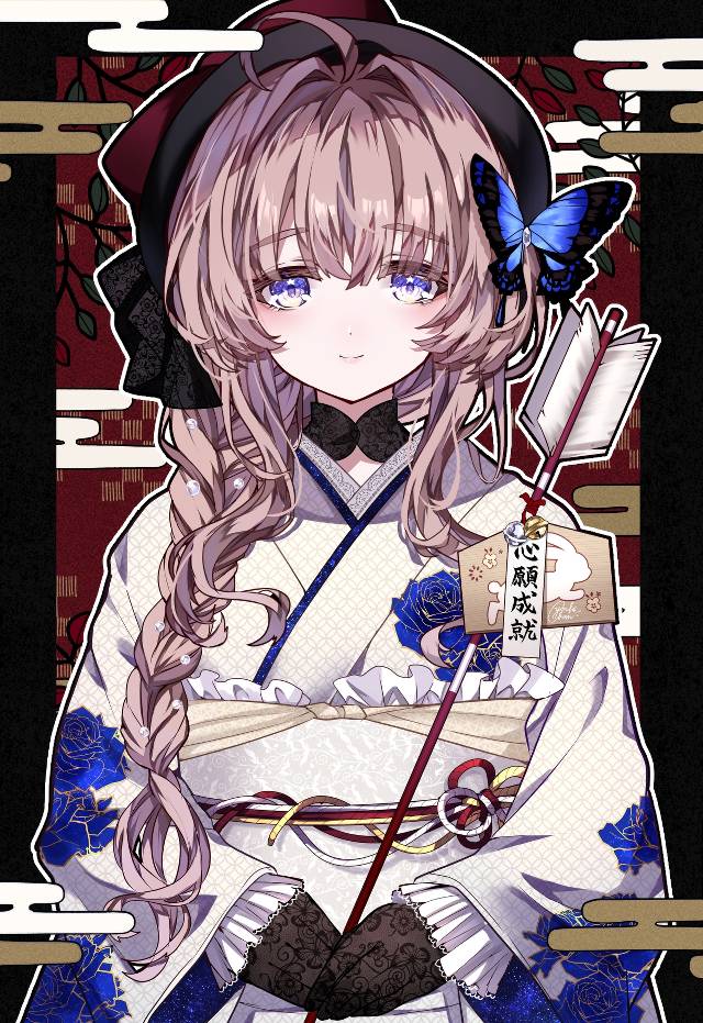 ,和服,新年快乐,少女图片