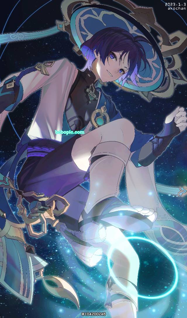 男孩子, wanderer, 散兵, 插画, Jäger, 原神1000收藏