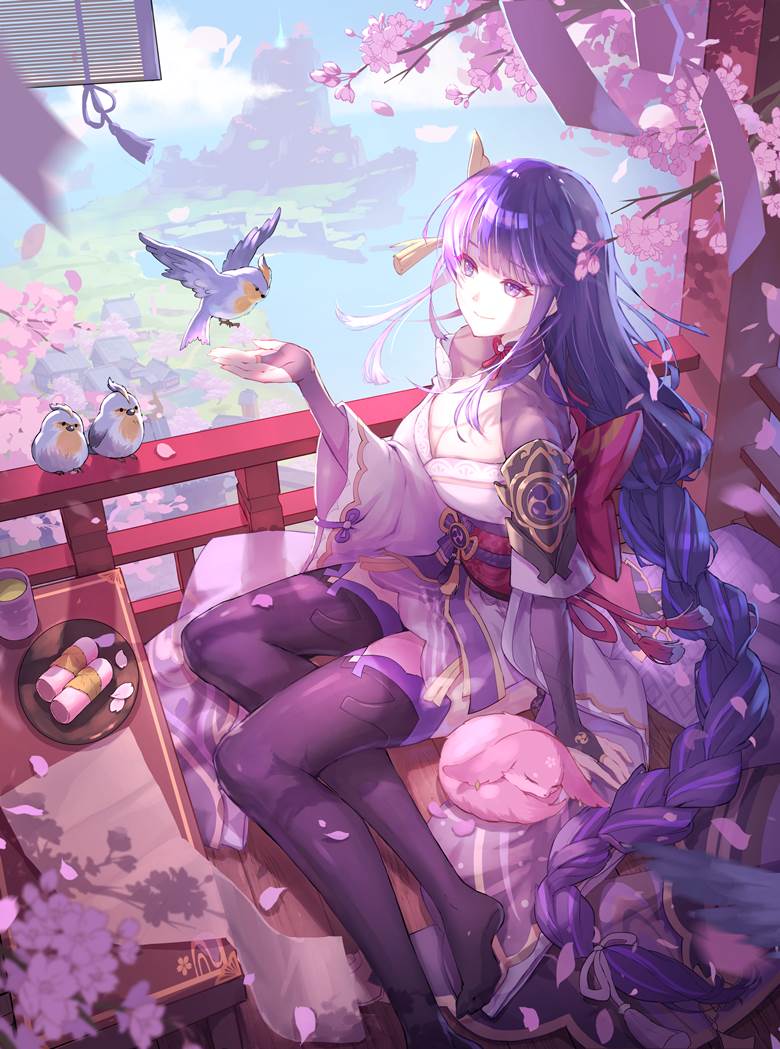 Genshin Impact, Raiden Shogun, Guuji Yae, Genshin Impact 5000+ bookmarks