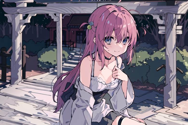 女孩子, New Year, 和风, young girl, 孤独摇滚！1000收藏, AI-Generated