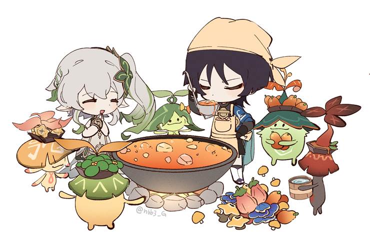 Genshin Impact, Scaramouche, wanderer, Nahida, Aranara, Genshin Impact 1000+ bookmarks