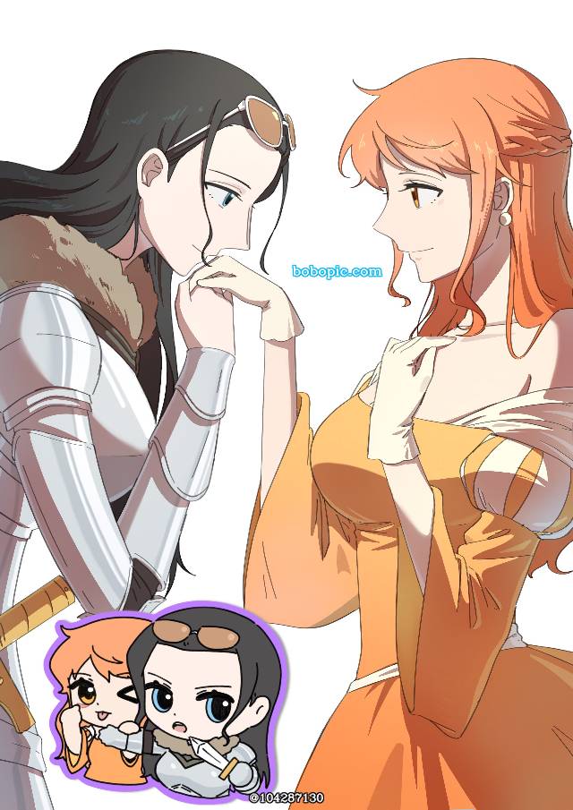 妮可·罗宾,娜美,海贼王,百合图片