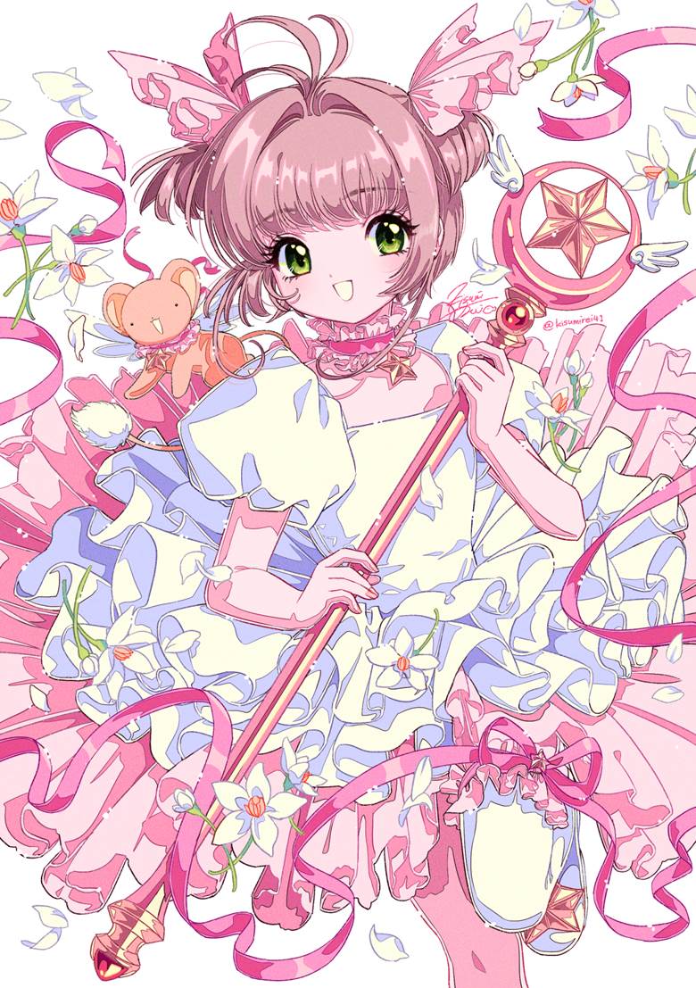 Cardcaptor Sakura, Sakura Kinomoto, Peach hair & green eyes, CLAMP 500+ bookmarks