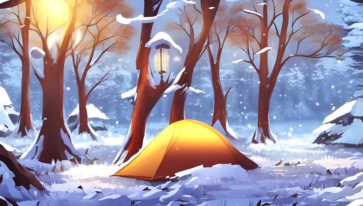 pixiv美图|插画师BreathOven的冬天景色插画图片