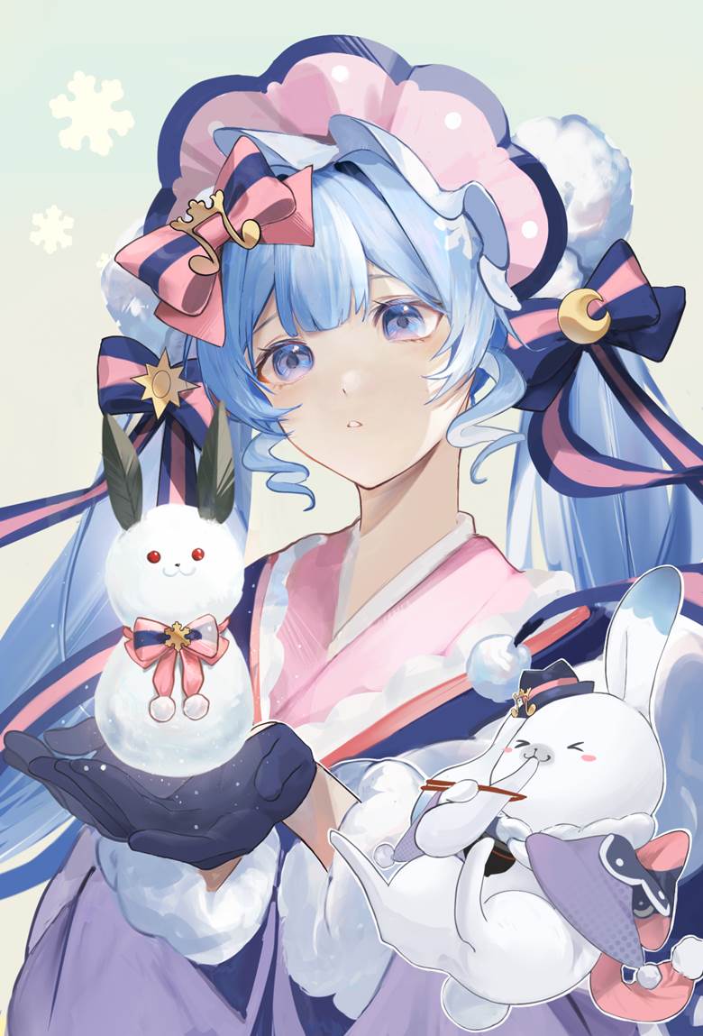 一张雪未来,初音未来绘画图片