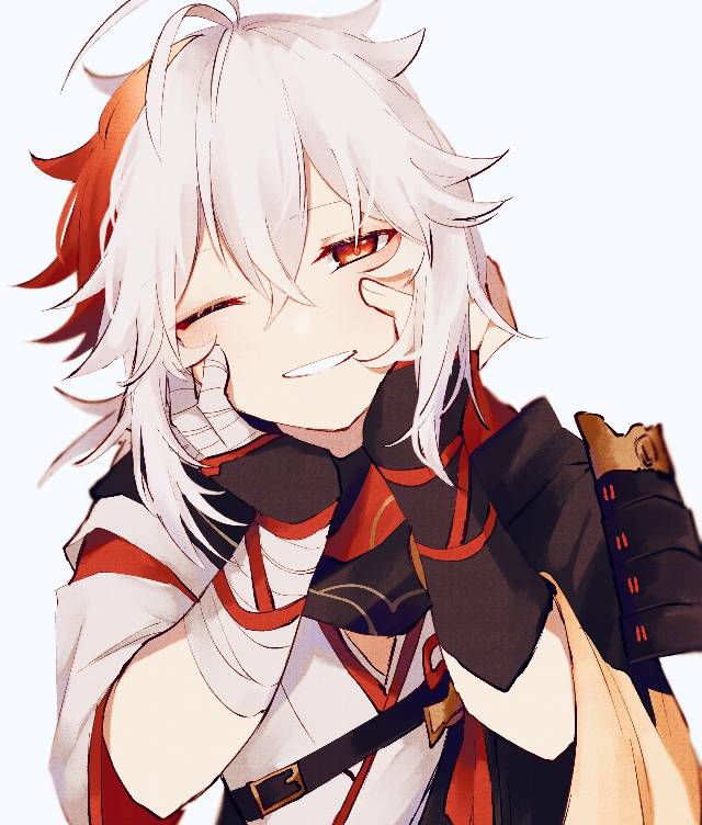 一张kazuha,枫原万叶,原神绘画图片