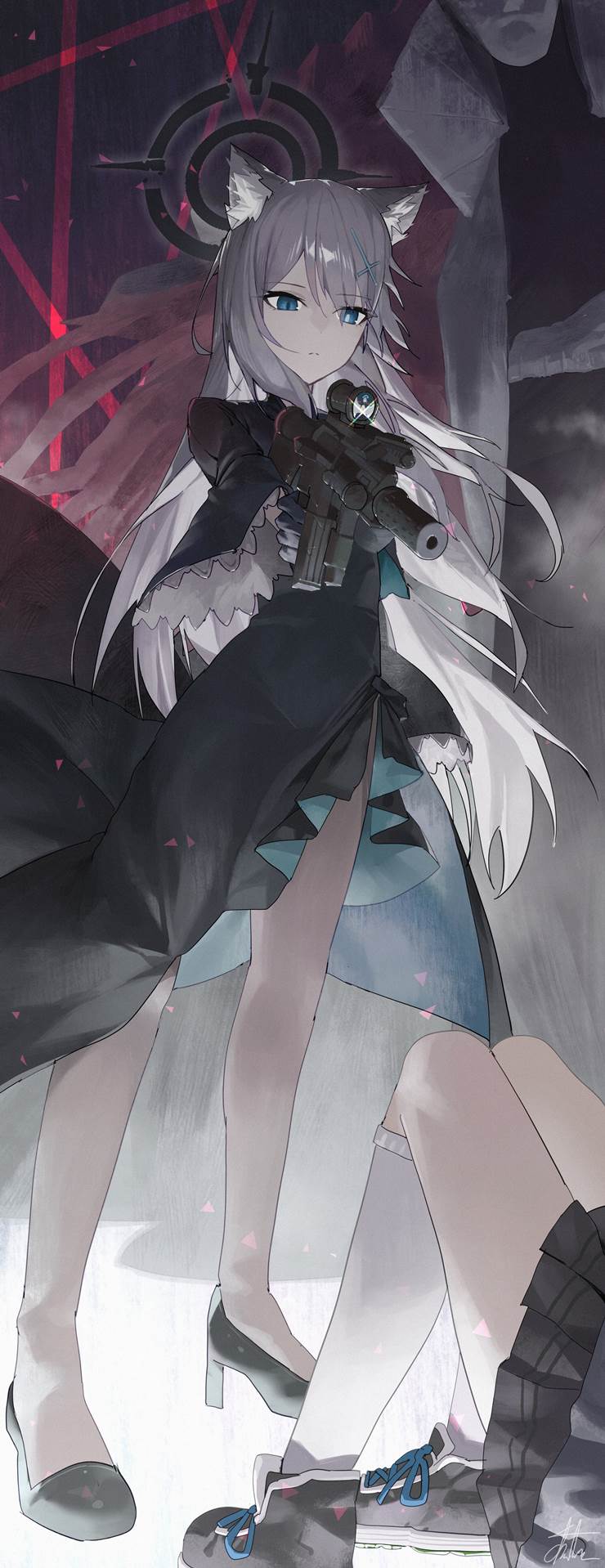 女孩子, 碧蓝档案, Sunaookami Shiroko, Shiroko (Blue Archive), Shiroko Terror
