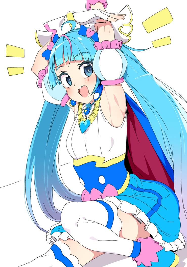 Spreading Sky! PreCure, 天空天使, 光之美少女, 索拉·哈雷瓦塔尔, blue Cure, Lead Cure, 露腋装, 腋下