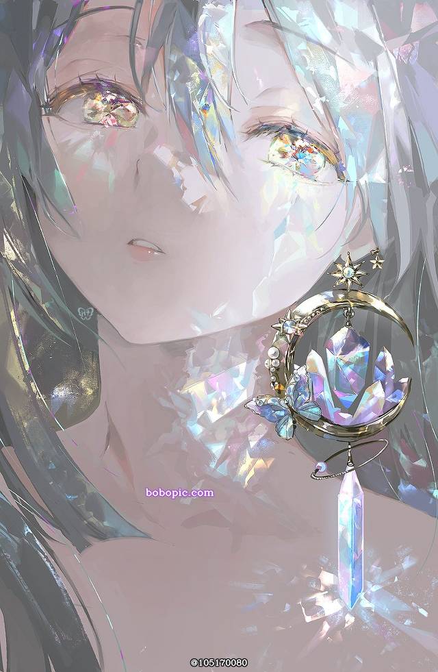 一张水晶绘画图片