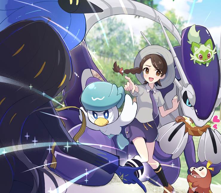 宝可梦朱紫, 密勒顿, Juliana (Pokémon Scarlet and Violet), 润水鸭, 也慈, 帕底亚御三家, Pokémon 500+ bookmarks