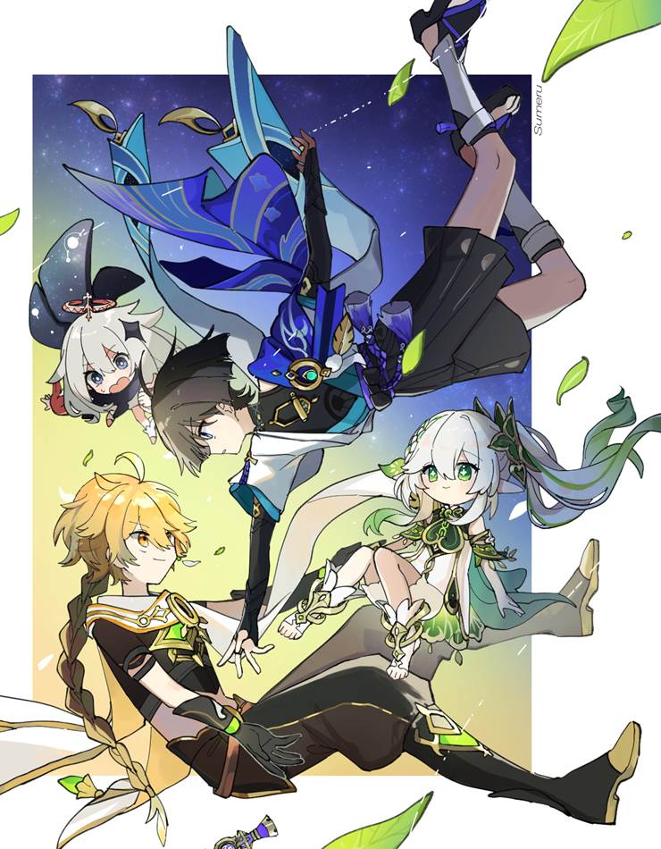 纳西妲, wanderer, Genshin Impact, Aether (Genshin Impact), 原神1000收藏