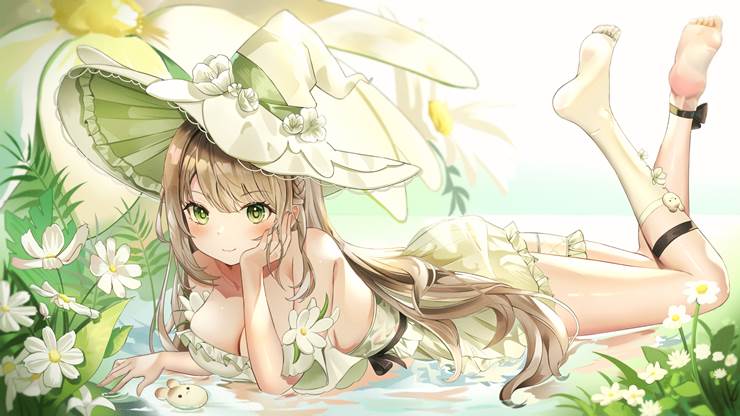 女孩子, young girl, 腿, 脚底, 赤脚