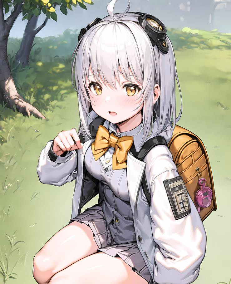 Admi (NIKKE: Goddess of Victory), NIKKE：胜利女神, 小学书包, 萝莉, little girl, ai绘图
