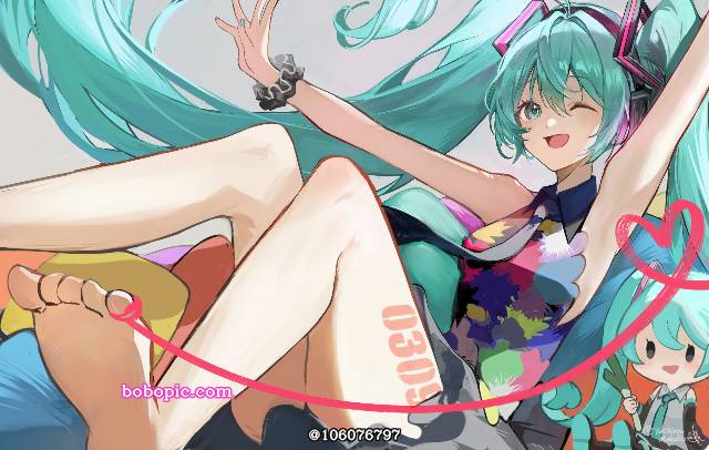 一张初音未来绘画图片