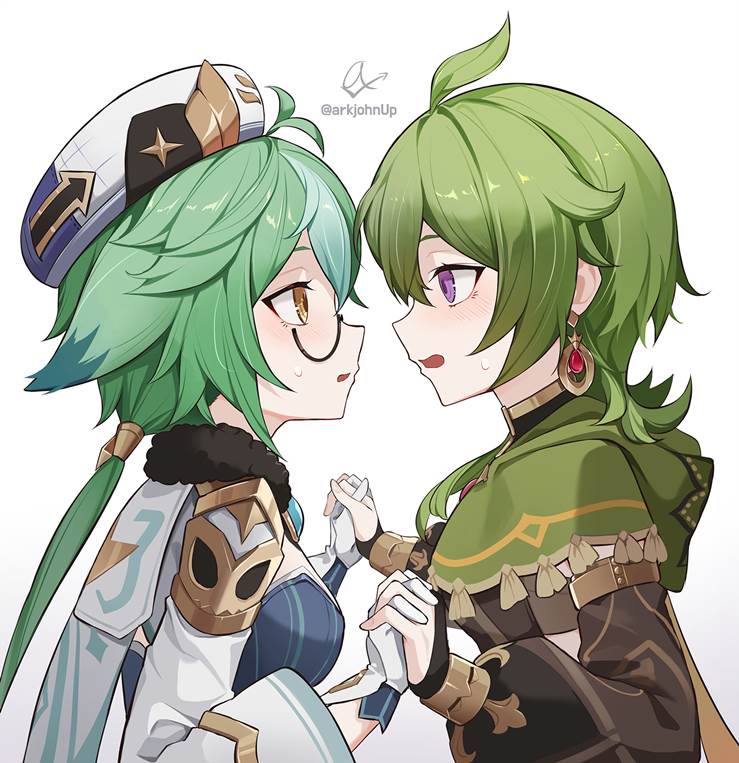 Duo|插画师aj^的柯莱插画图片