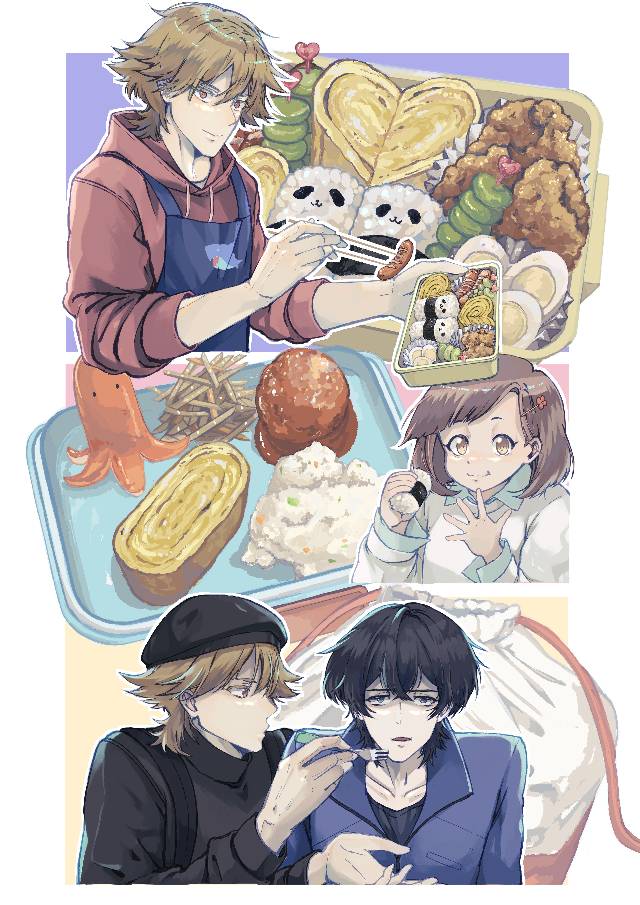 BuddyDaddies,便当,美食,食物,食物插画图片