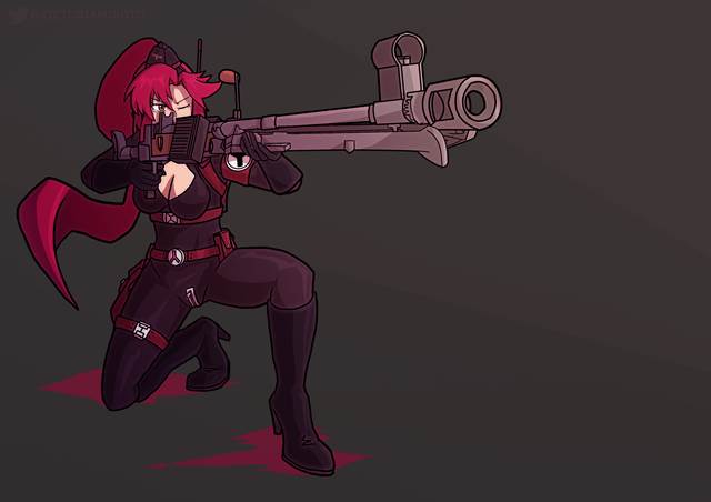 黑化, 洗脑, transforming into combatant, 女战斗员, 优子, 天元突破, 连身紧身衣, sniper, 欧派