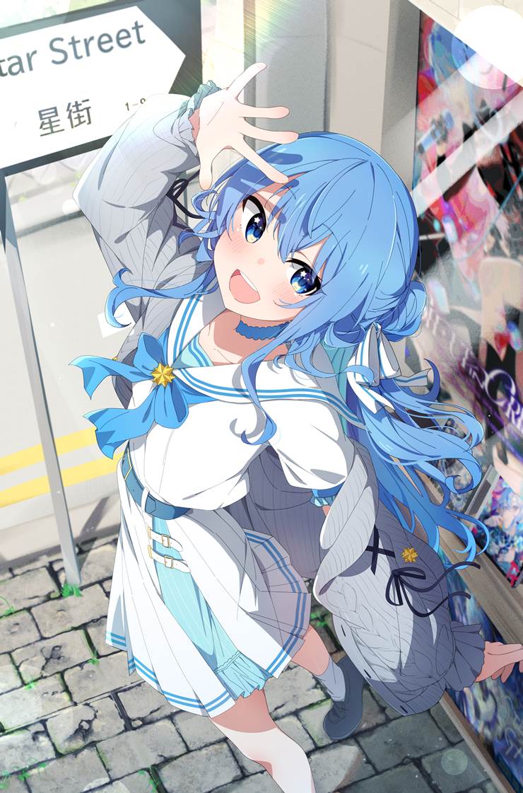 一张星街彗星,Hololive,虚拟主播,Vtuber,虚拟YouTuber绘画图片