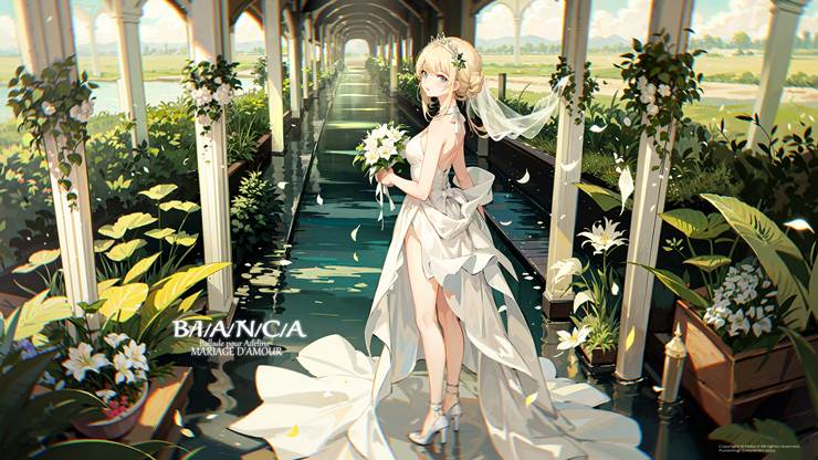 Punishing: Gray Raven, Bianca, bride, scene, scenery, girl