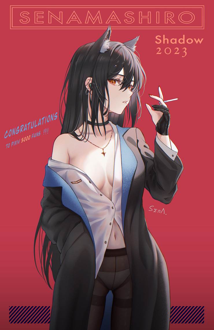 属实很优雅的画风_P站画师SENAMASHIRO_ID69693328