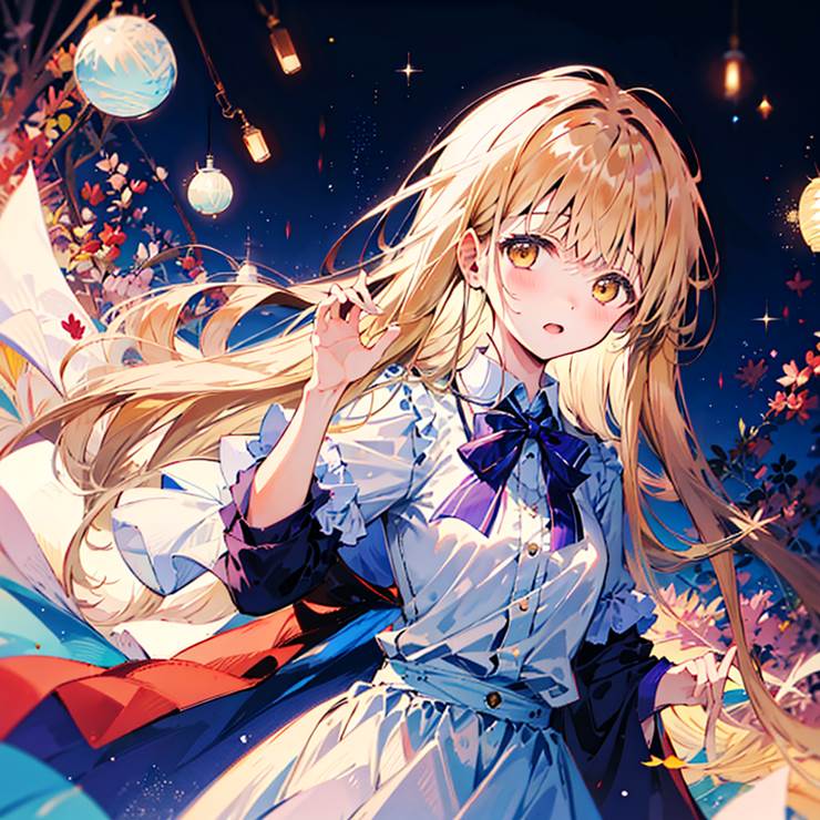 Mahiru Shiina, cute, black stockings, high school girl, AI-Generated, girl, blonde hair