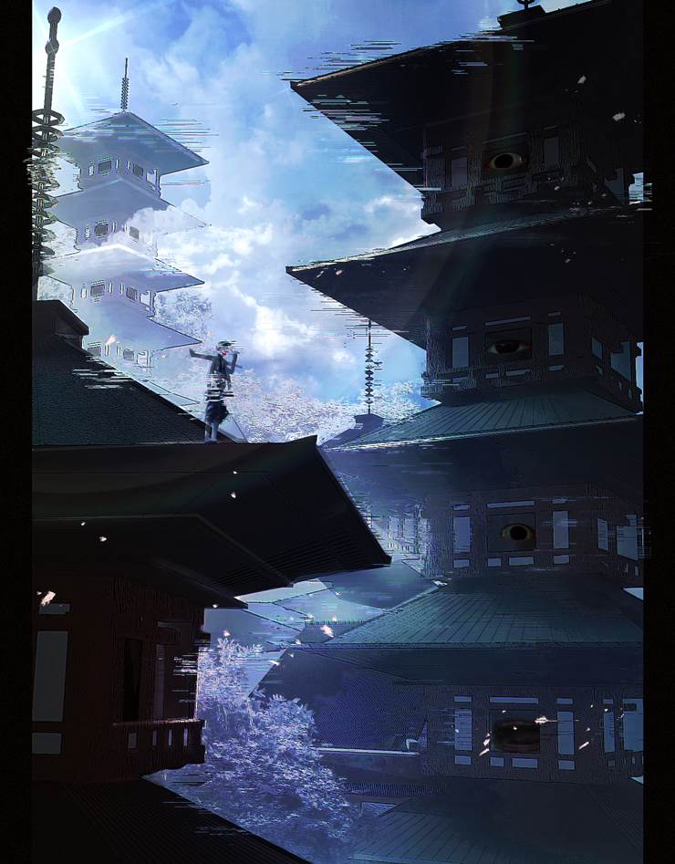 scenery, background, original, shinto shrine, Japanese style, horror, underworld, scenery 100+ bookmarks, original 1000+ bookmarks