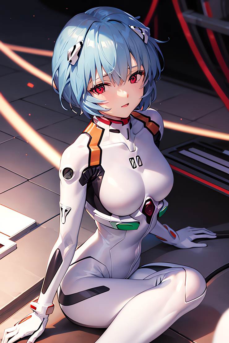 AI 画作, 绫波丽, 新世纪福音战士, eva, 新世纪福音战士