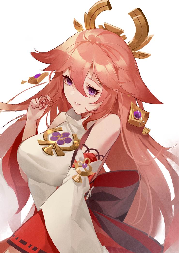 原神,八重神子图片尺寸2480x3508 BoBoPic
