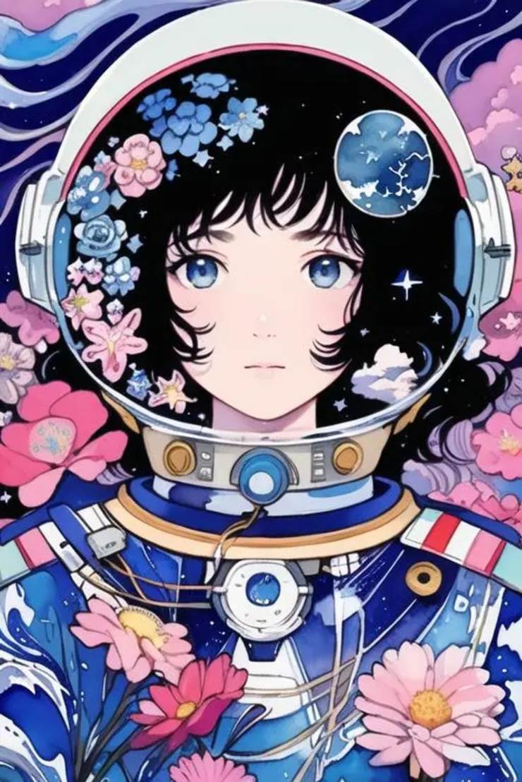 女孩子, ai绘图, 和风