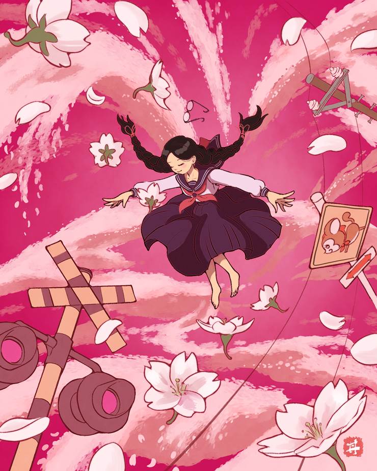 girl, nostalgia, uniform, sailor uniform, braid, pigtails, original