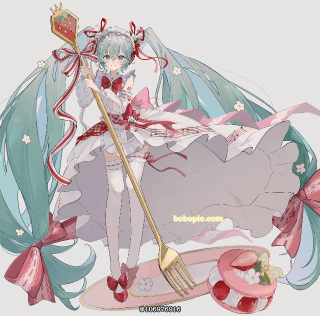 一张初音未来绘画图片