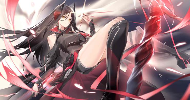 明日方舟|插画师咸鱼魉的伊内丝插画图片