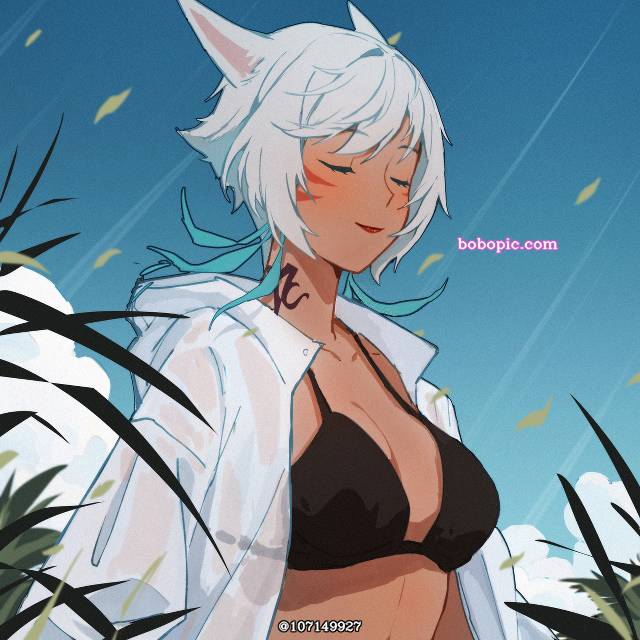 一张猫魅族,FFXIV,雅修特拉绘画图片