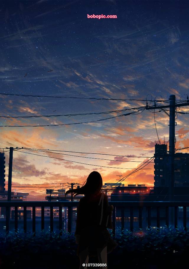 天空,女高中生,小女孩,幻想,空图片