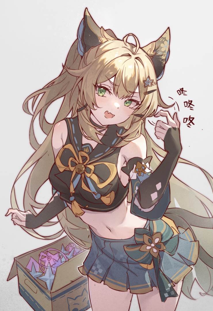 Genshin Impact doujin, painting, original works, illustration, 欧派, beautiful girl, 可爱, Kirara, Genshin Impact