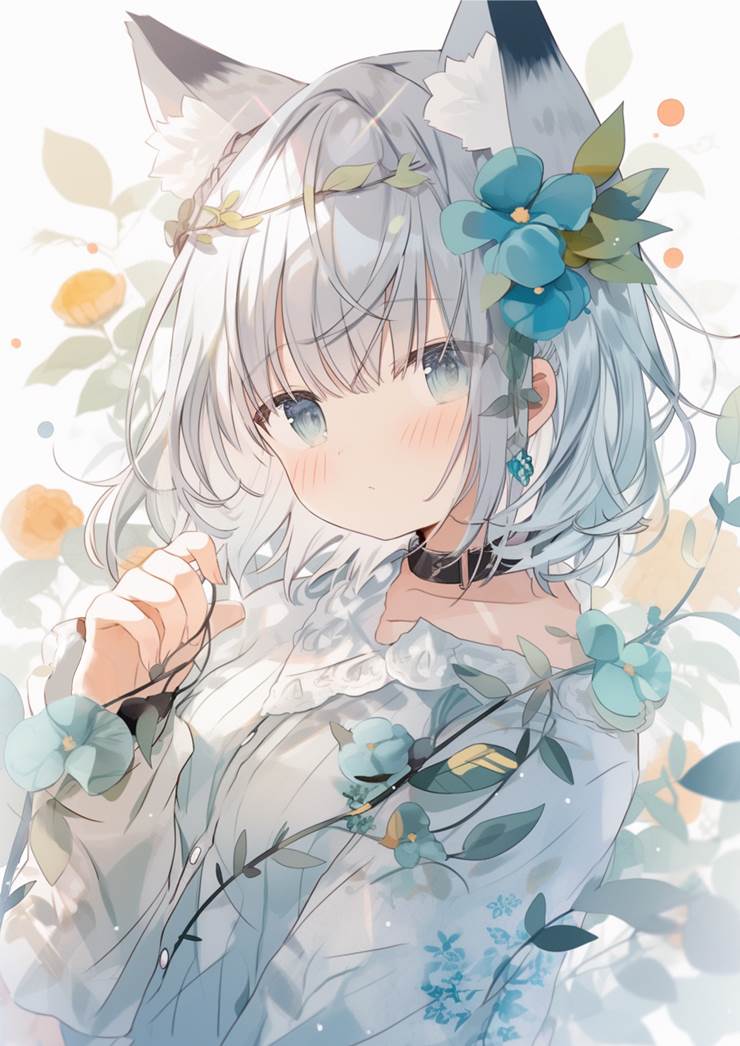 AI 画作, 猫耳, 猫娘