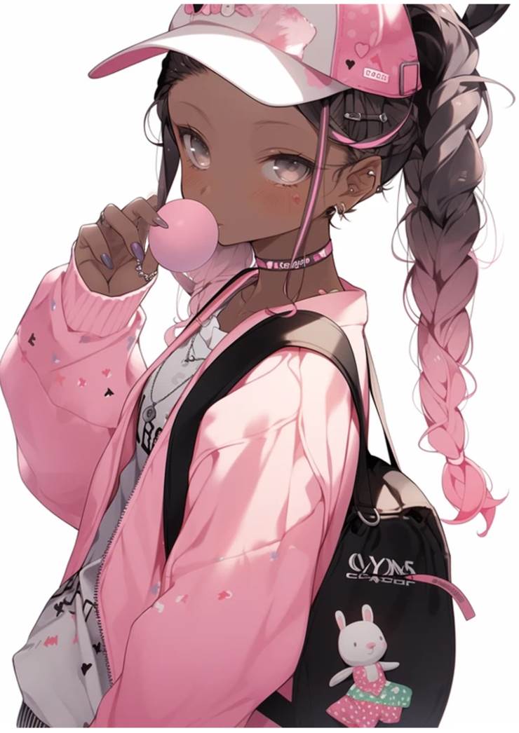 黑皮少女, 褐色皮肤