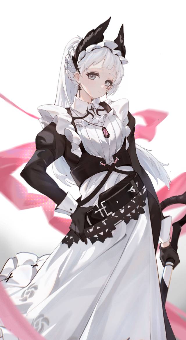 一张女仆,明日方舟,品味优雅,艾丽妮,Elegant绘画图片