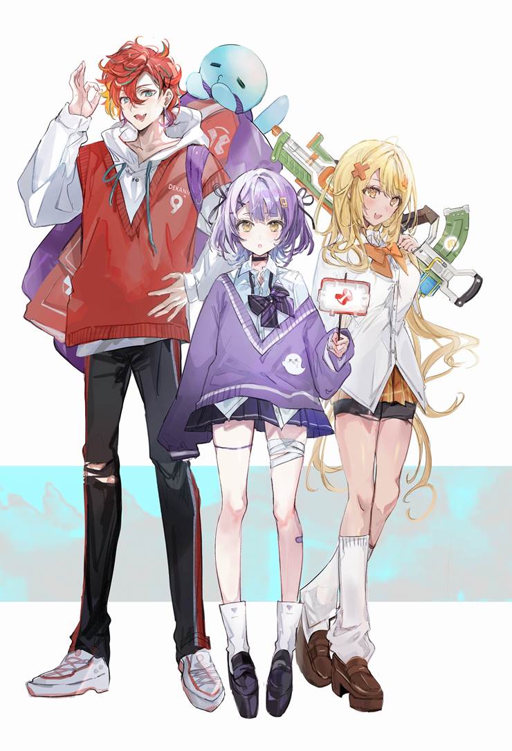 Runa Shinomiya, Kaminari Qpi, Virtual YouTuber 1000+ bookmarks