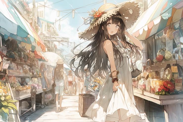 ai绘图, AI-Generated, 女孩子