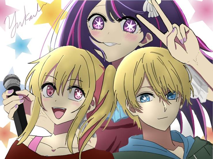 Ruby Hoshino, fan work, fanart, Hoshino family (Oshi no Ko)