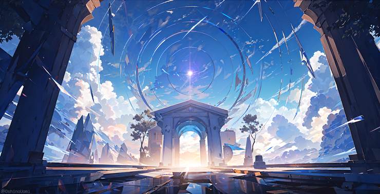 风景, scenery, background, sky, 云, 奇幻