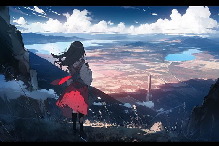 ai绘图, AI-Generated, 女孩子, background, 奇幻