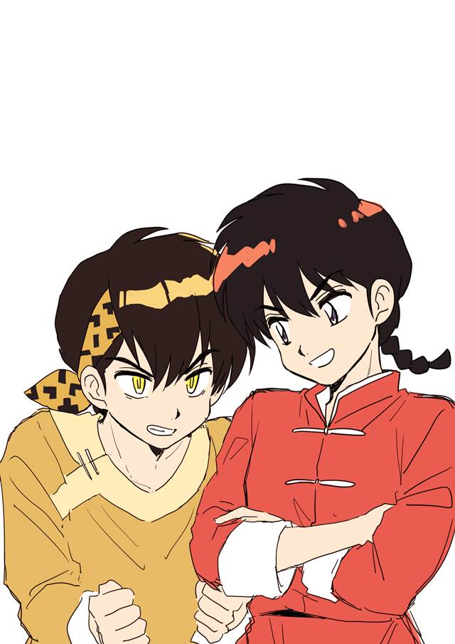 六道轮回, Ranma Saotome, Ryoga Hibiki, 乱马1/2