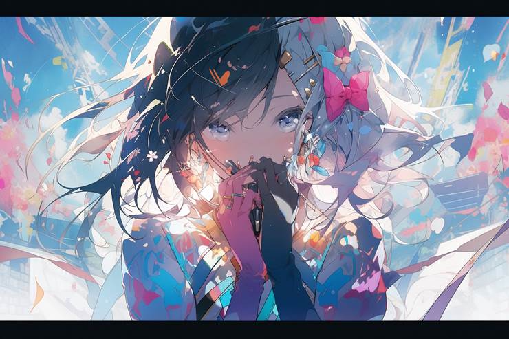 AI Illustration, AI-Generated, girl, background, fantasy