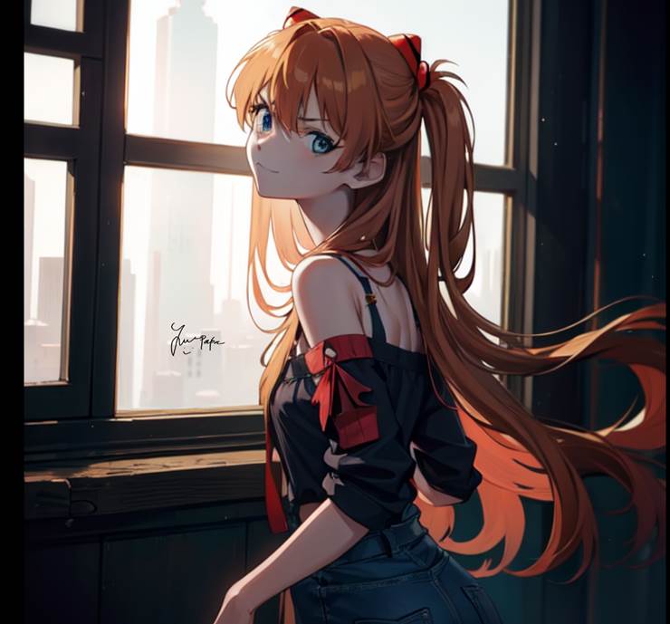 新世纪福音战士, Asuka Langley Sohryu, 明日香, ai绘图