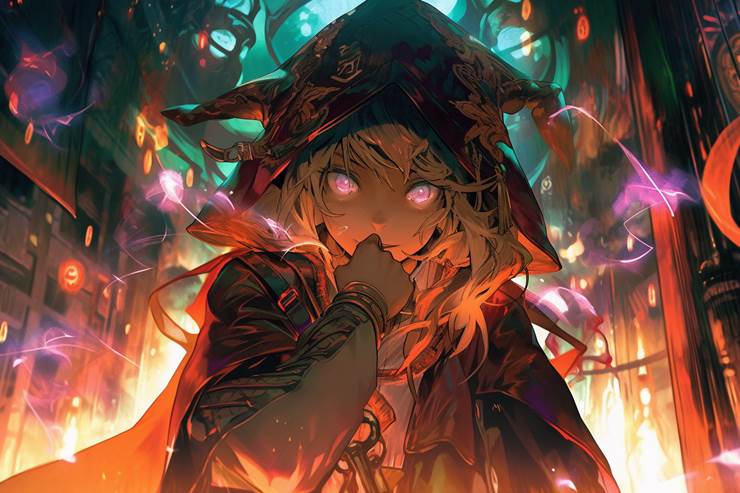 ai绘图, AI-Generated, 女孩子, 奇幻