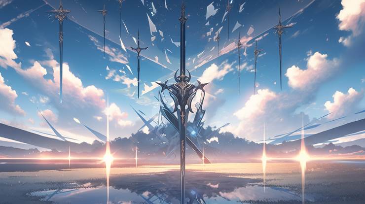 scenery, background, fantasy, AI Illustration, original, scenery