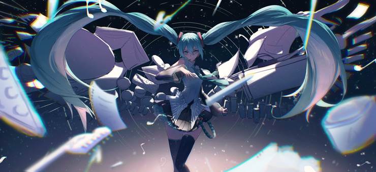 hatsune miku, girl, thigh-high boots, Miku must be an angel, VOCALOID 100+ bookmarks, Vocaloid 1000+ bookmarks